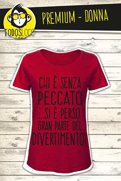 T-Shirt - Chi è senza peccato